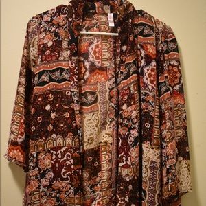 Multi-colored short kimono!